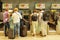 Passengers queuing at the check-in desk in Lisbon