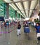 Passengers rush at the departure area of Kempagowda International Airport Ltd , Bengaluru, Karnataka