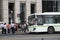 Passengers waiting for bus