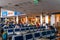 Passengers waiting in departure hall and shopping in duty free shops in Zadar Airport