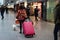 Passengers at Zurich Airport. first day of ending corona pandemic