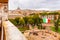 Passetto di Borgo - elevated passage to Vatican City. View from Castel Sant`Angelo fortified walls. Rome, Italy