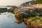 The passetto rocks at sunrise, Ancona, Italy