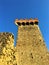 Passignano sul Trasimeno town, Umbria region, Italy. Tower, history, time and altitude