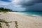 Passing storm cloud over ocean, Anguilla, British West Indies, BWI, Caribbean