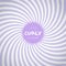 Passion Lavender Color Spiral Swirl Background. Purple Waves Cir