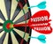 Passion Word Desire Focus Dart Board Dedication Commitment Target