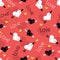 Passionate Love Vector Falling in Love Seamless Pattern