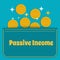 Passive income. Gold coins fall into the pocket. Flat design.