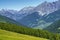 Passo Gavia mountain pass in Lombardy Italy at summer