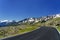 Passo Gavia, mountain pass in Lombardy, Italy, to Val Camonica at summer