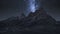 Passo Giau and millky way at night, Dolomites, timelapse
