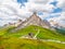 Passo Giau with Mount Gusela on the background, Dolomites, or Dolomiti Mountains, Italy