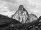 Passo Giau with Mount Gusela on the background, Dolomites, or Dolomiti Mountains, Italy