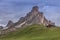 Passo Giau with Mount Gusela on the background, Dolomites Mountains, Italy