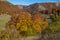 Passo Godi in Abruzzo with wonderful colors of autumn season