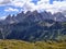 Passo San Pellegrino with a view Pale San Martino Dolomites