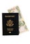 Passport with Bahamian Money
