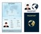 Passport with biometric data. Identification Document.