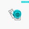 Passport, Business, Tickets, Travel, Vacation turquoise highlight circle point Vector icon