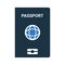 Passport Icon is isolated on a white background