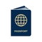 Passport icon on white background