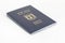 Passport of an Israeli citizen isolated on a white background. International Travel Identity Document. Close-up