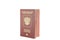 Passport red colour with a Golden eagle emblem