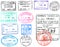 Passport stamps and visa\'s