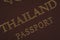 Passport Thailand for travel concept