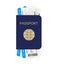 Passport with tickets. Concept icons travel. International document