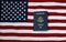 Passport United States of America and flag