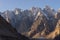 Passu cathedral mountain peak in Hunza valley, Gilgit Baltistan, Pakistan