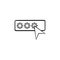 Password with cursor hand drawn outline doodle icon.