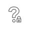 Password Hint Icon with Question Mark