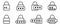 Password icon. Login icon. Vector pincode flat icons. Cyber security black icons