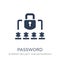 Password icon. Trendy flat vector Password icon on white background from Internet Security and Networking collection