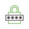 password lock concept. Vector illustration decorative design