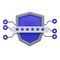 Password Protection and Encryption Shield 3D Icon