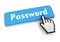 password push button concept 3d illustration