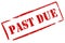 Past due stamp