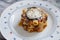 Pasta alla Norma with aubergines and sheep ricotta