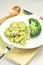 Pasta with broccoli and tunafish