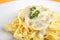 Pasta with cheese sauce