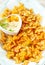 Pasta Chips with dip