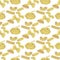 Pasta collection. Colored hand drawn sketch. Seamless pattern