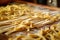 pasta dough into fettuccine strips