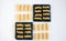 Pasta food knolling square black granite coasters