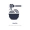 pasta icon on white background. Simple element illustration from Food concept