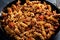 Pasta with minced meat and vegetables